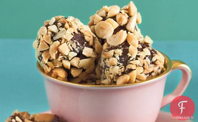 Trufas De Manteiga De Amendoim