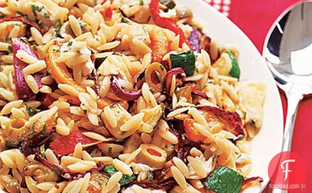 Salada Orzo De Vegetais Torrados