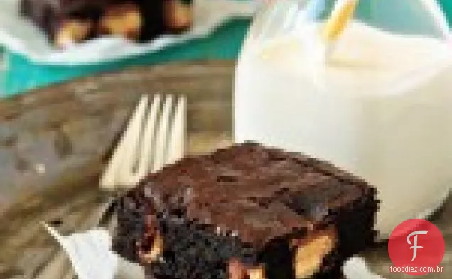 Manteiga De Amendoim Snickers Brownies