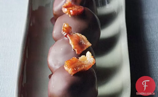 Trufas De Bacon E Amendoim