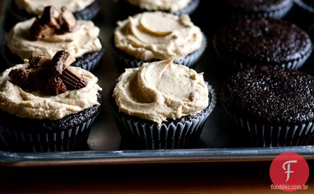 Chocolate Manteiga De Amendoim Cupcakes