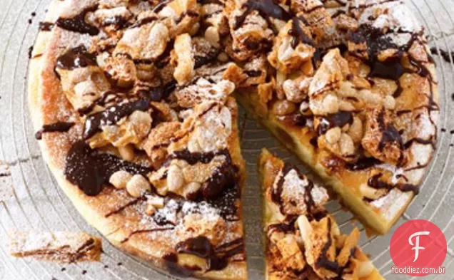 Cheesecake De Mascarpone Cozido Em Favo De Mel De Amendoim