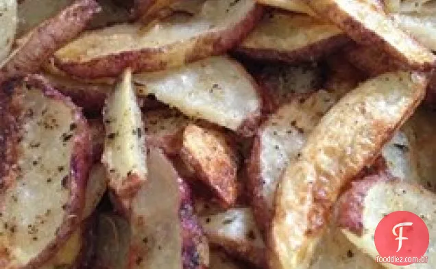 Fatias De Batata Assadas Temperadas