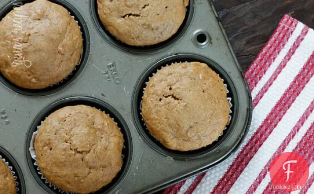 Muffins De Banana Com Manteiga De Amendoim