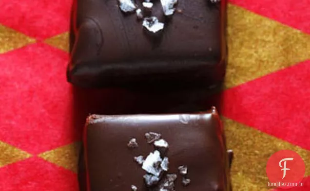 Quadrados De Nougat Com Chocolate E Manteiga De Amendoim