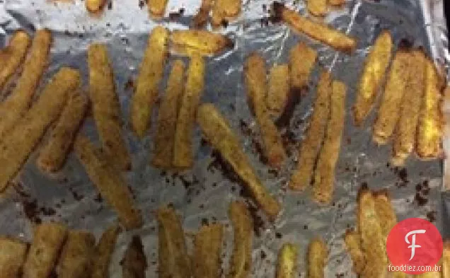 Batatas Fritas De Abobrinha Assadas No Forno