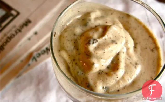 Banana congelada-manteiga de amendoim-Milkshake da microplaqueta do chocolate