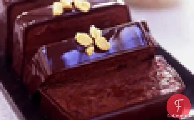 Chocolate-Manteiga De Amendoim terrina com amendoim açucarado