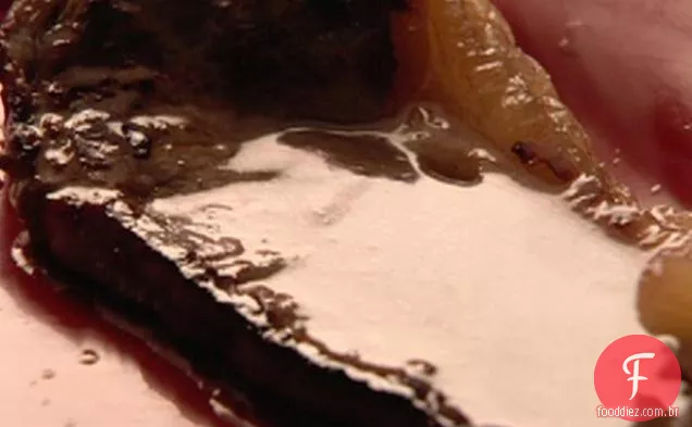 Bife frito com purê de Feijão Branco