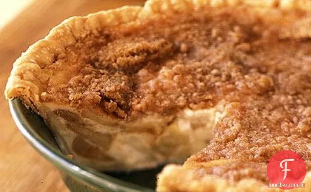 Maçã Quente-Torta De Creme De Leite Coalhado