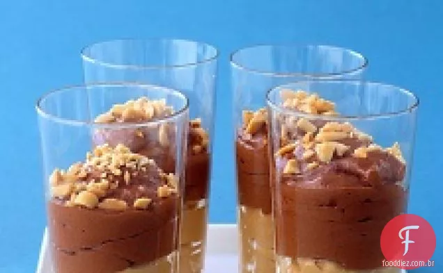 Chocolate com manteiga de amendoim Parfait