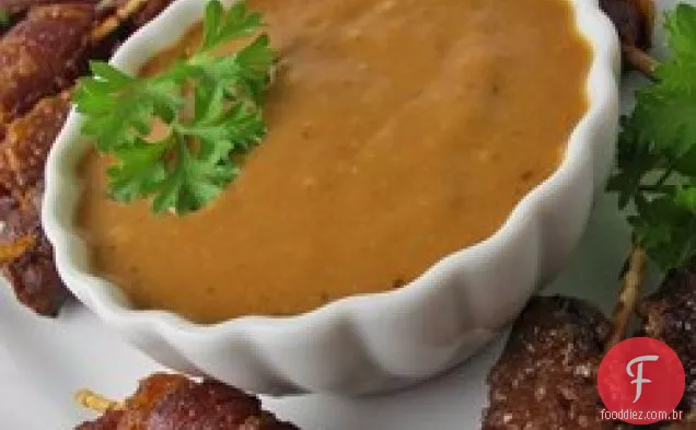 Bacon Envolto Em Açúcar Mascavo Smokies Molho De Imersão