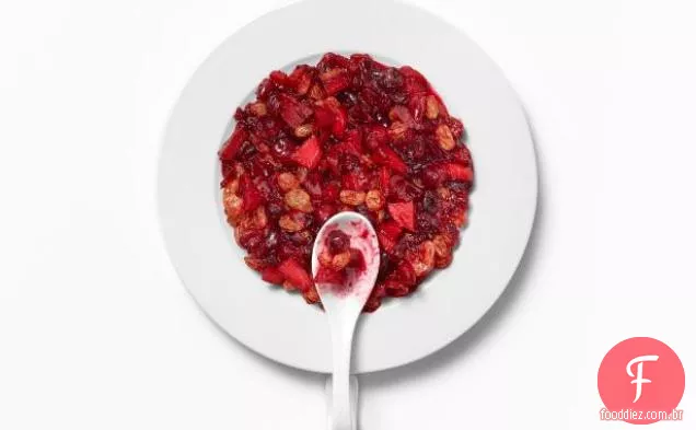 Torta De Maçã Molho De Cranberry