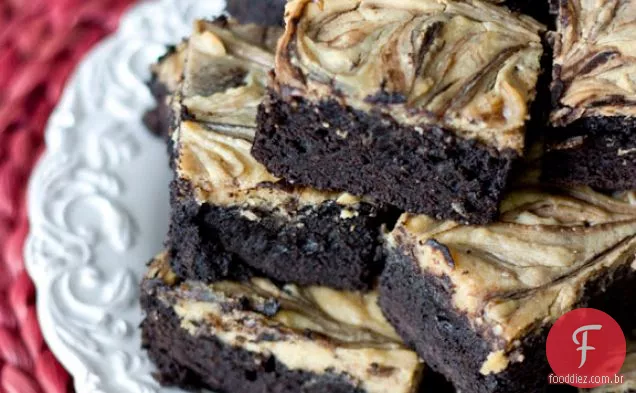 Manteiga De Amendoim Cheesecake Brownies