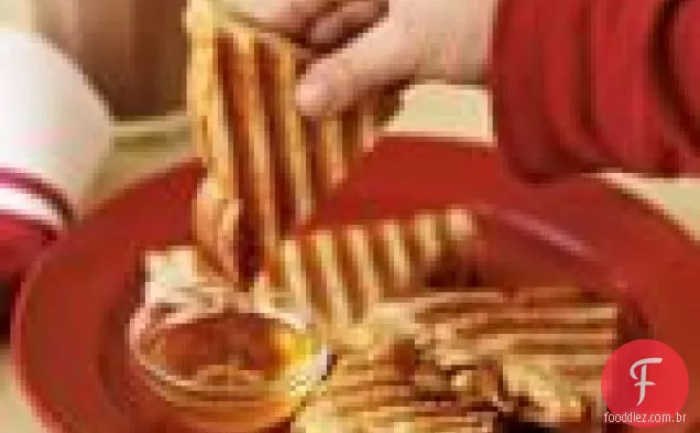 Manteiga De Amendoim Panini Com Bananas E Mel