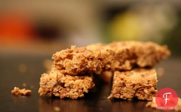 Barras De Granola De Manteiga De Amendoim