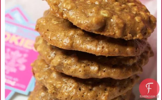 Maple Peanut Butter Oatmeal Cookies-sem glúten