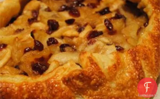 Maçã-Cranberry Crostada