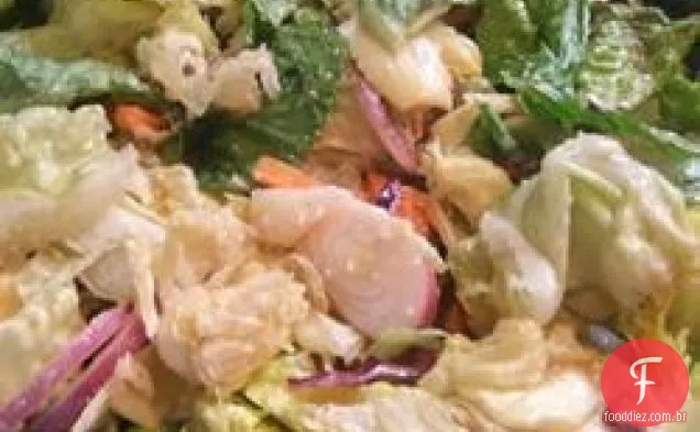 Salada De Casa Em Estilo Restaurante
