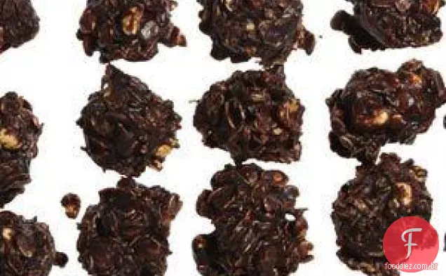 Não assar Chocolate, Manteiga De Amendoim e biscoitos de aveia