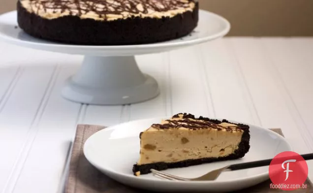 Torta Congelada Da Manteiga De Amendoim Do Chocolate