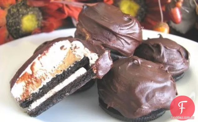 Manteiga De Amendoim, Marshmallow, Chocolate Coberto Oreos