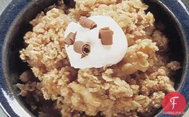 Manteiga De Amendoim E Crumble De Maçã