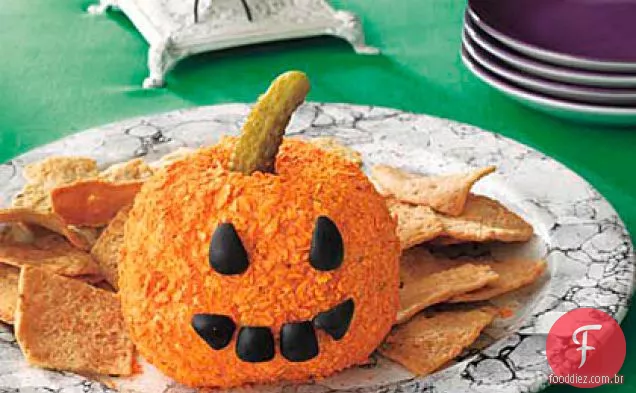 Bola de queijo Jack-O'-Lantern