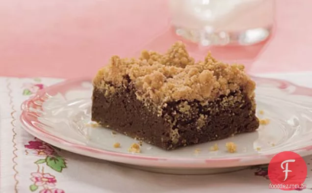 Manteiga De Amendoim Streusel Brownies