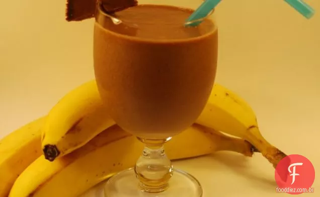 Chocolate Manteiga De Amendoim Banana Smoothie