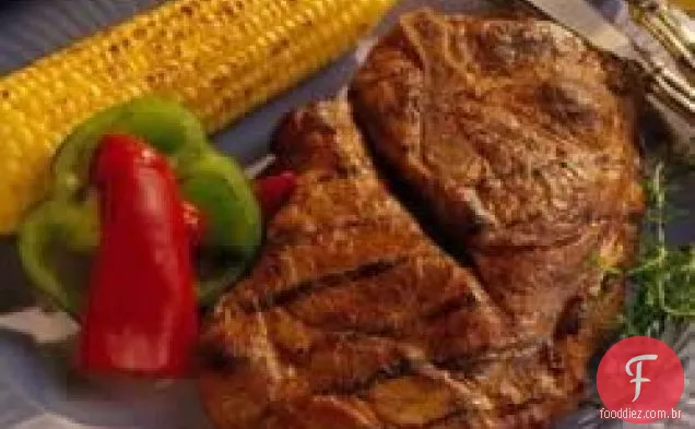 Bifes De Porco Grelhados Com Mel E Soja