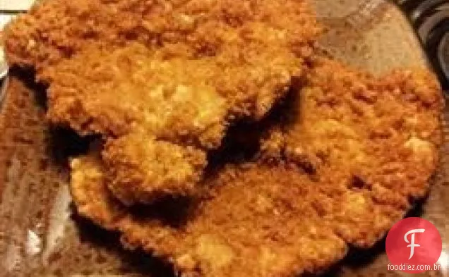 melhores costeletas de porco fritas (lombo)