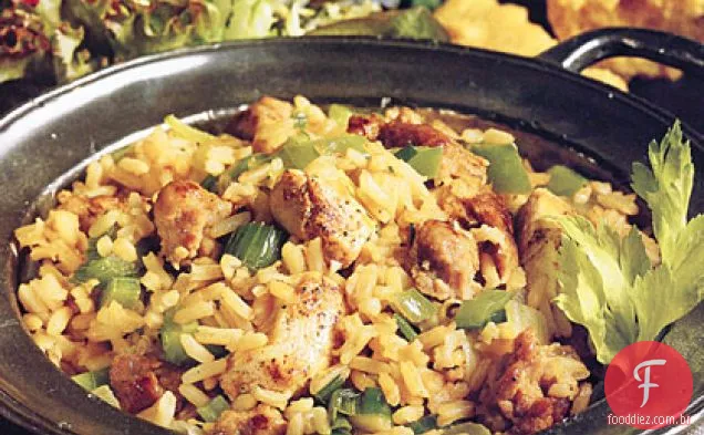 Frango-Salsicha Jambalaya