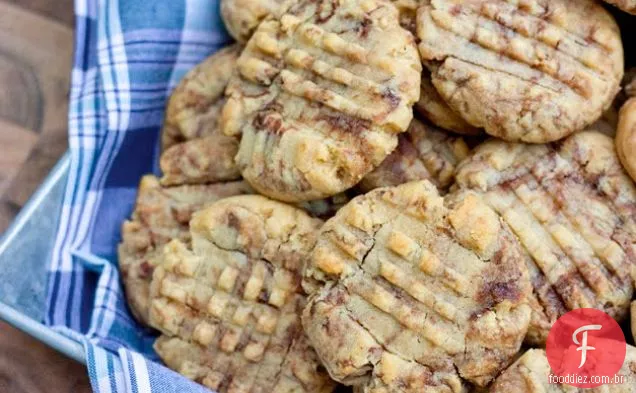 Manteiga De Amendoim Nutella Redemoinho Cookies