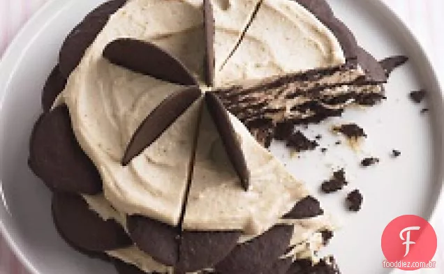 Chocolate Manteiga De Amendoim Icebox bolo