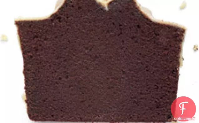 Bolo De Chocolate Com Esmalte De Manteiga De Amendoim