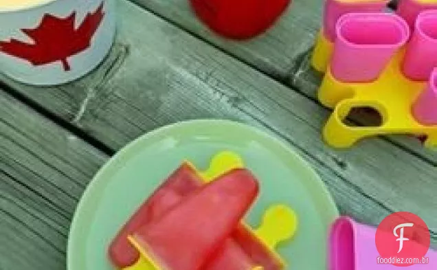 Picolés De Chá Da Limonada Da Paixão