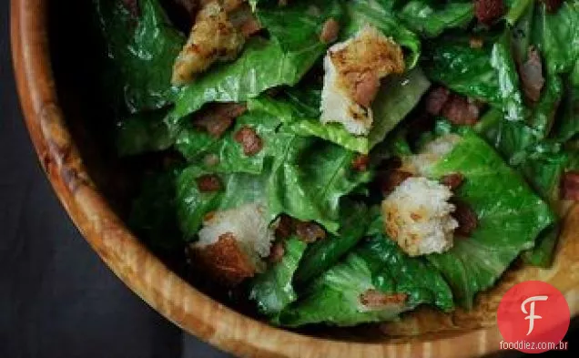 Salada Caesar com Pancetta