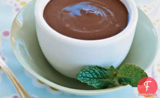 Pudim De Chocolate E Hortelã