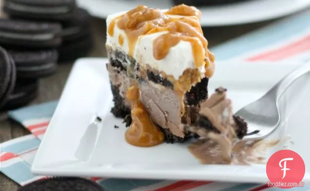 Manteiga De Amendoim Oreo Ice Cream Cake