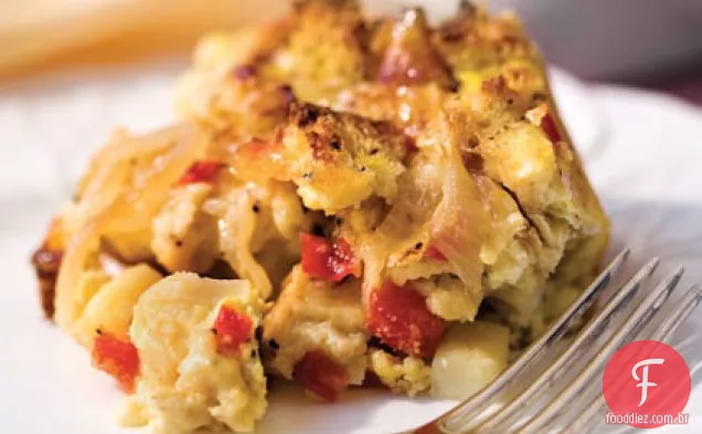 Brie-and-Veggie Breakfast Strata