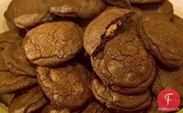 Chocolate Manteiga De Amendoim Surpresa Cookies