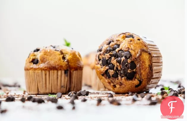 Mascarpone mini Cupcakes com esmalte de morango
