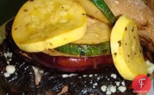 Grelhados Vegetarianos-Portobello Mushroom Burgers