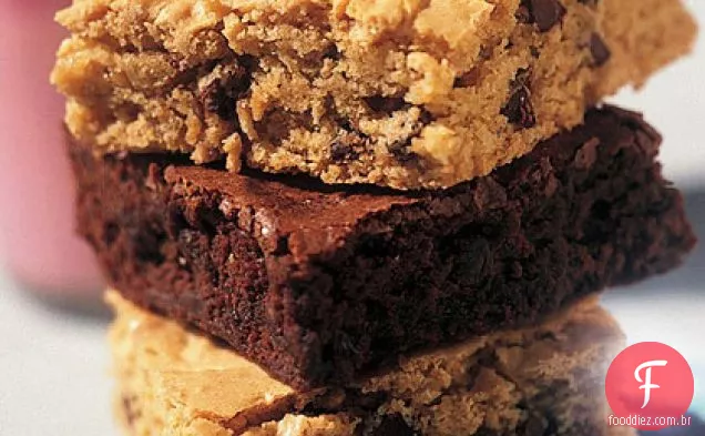 Manteiga De Amendoim-Chocolate Chip Brownies
