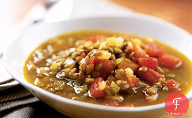 Sopa De Lentilha De Gengibre