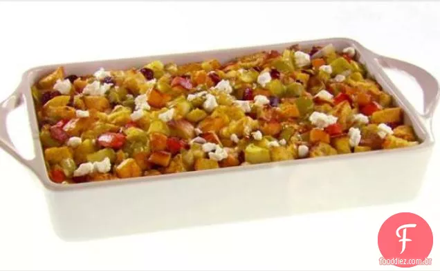 Recheio de vegetais de raiz doce e salgado