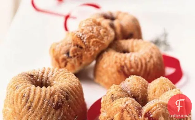 Laranja Mini Bundt Bolos