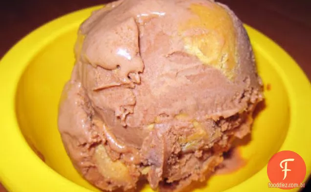 Chocolate-manteiga de amendoim sorvete