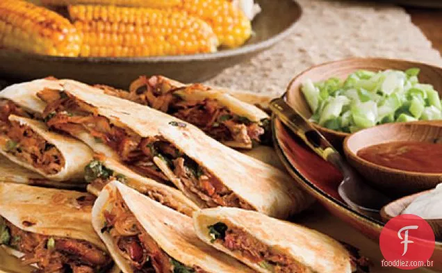 Quesadillas De Porco Grelhadas